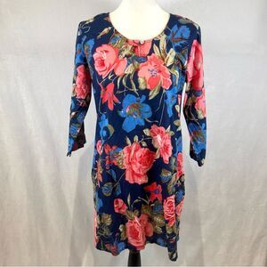 City Life 100% cotton floral tunic top size large